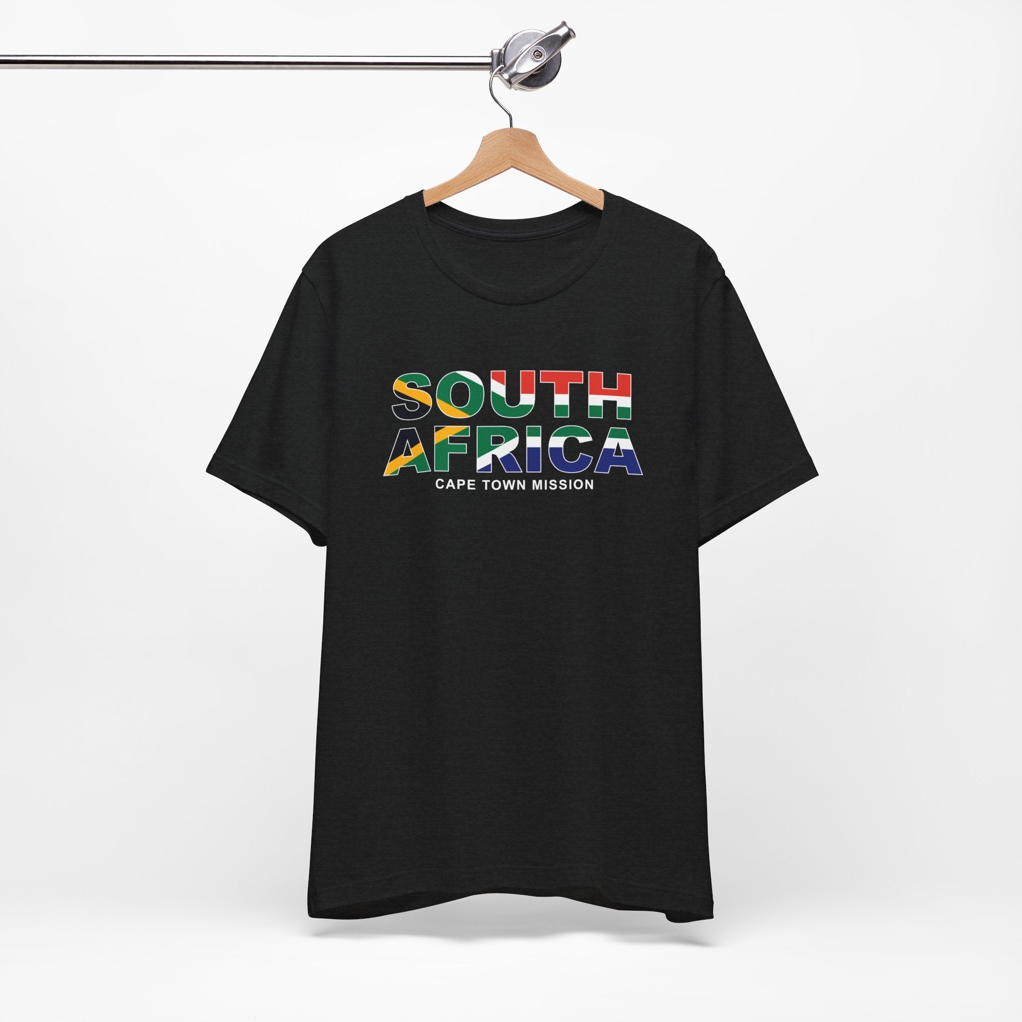 South Africa Cape Town Mission Flag Title T-shirt - Latter-Day Saint LDS Missionary Gift - Book of Mormon