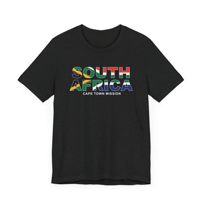 South Africa Cape Town Mission Flag Title T-shirt - Latter-Day Saint LDS Missionary Gift - Book of Mormon