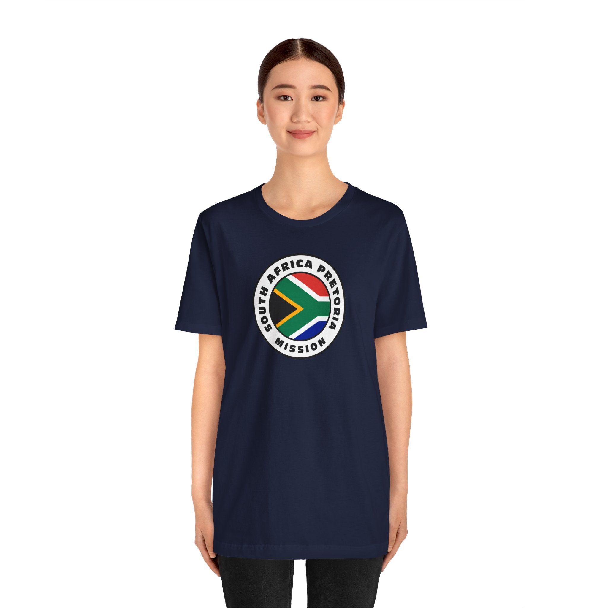 South Africa Durban Mission Flag Logo (White Border) T-shirt - Latter-Day Saint LDS Missionary Gift - Book of Mormon