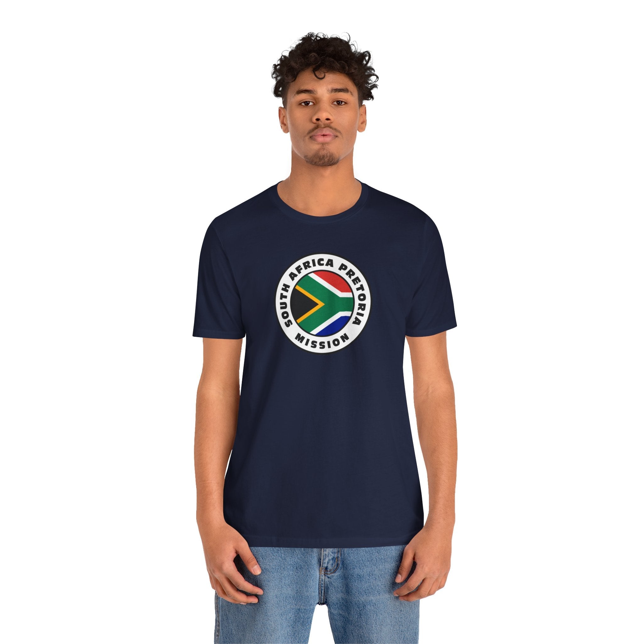 South Africa Durban Mission Flag Logo (White Border) T-shirt - Latter-Day Saint LDS Missionary Gift - Book of Mormon