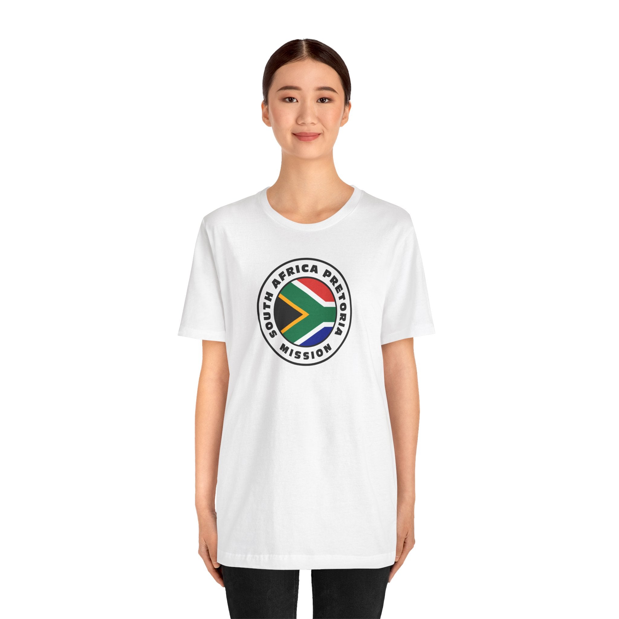 South Africa Durban Mission Flag Logo (White Border) T-shirt - Latter-Day Saint LDS Missionary Gift - Book of Mormon