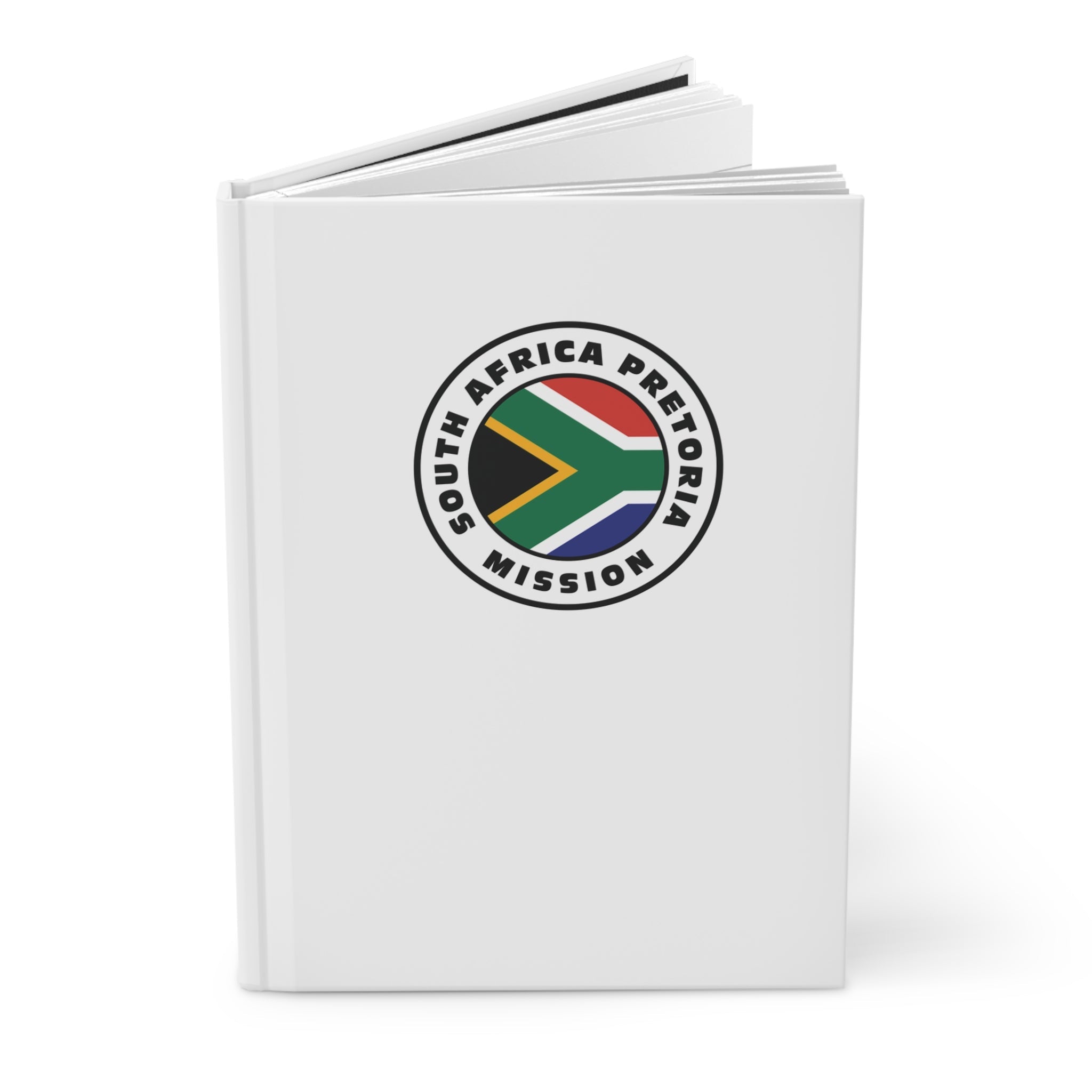 South Africa Durban Mission Logo Design White Hardcover Journal Matte - Latter-Day Saint LDS Missionary Gift - Book of Mormon