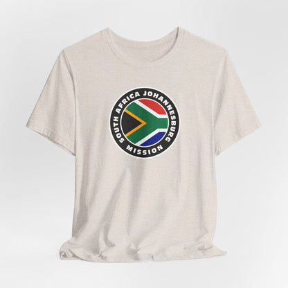 South Africa Johannesburg Mission Flag Logo (Black Border) T-shirt - Latter-Day Saint LDS Missionary Gift - Book of Mormon