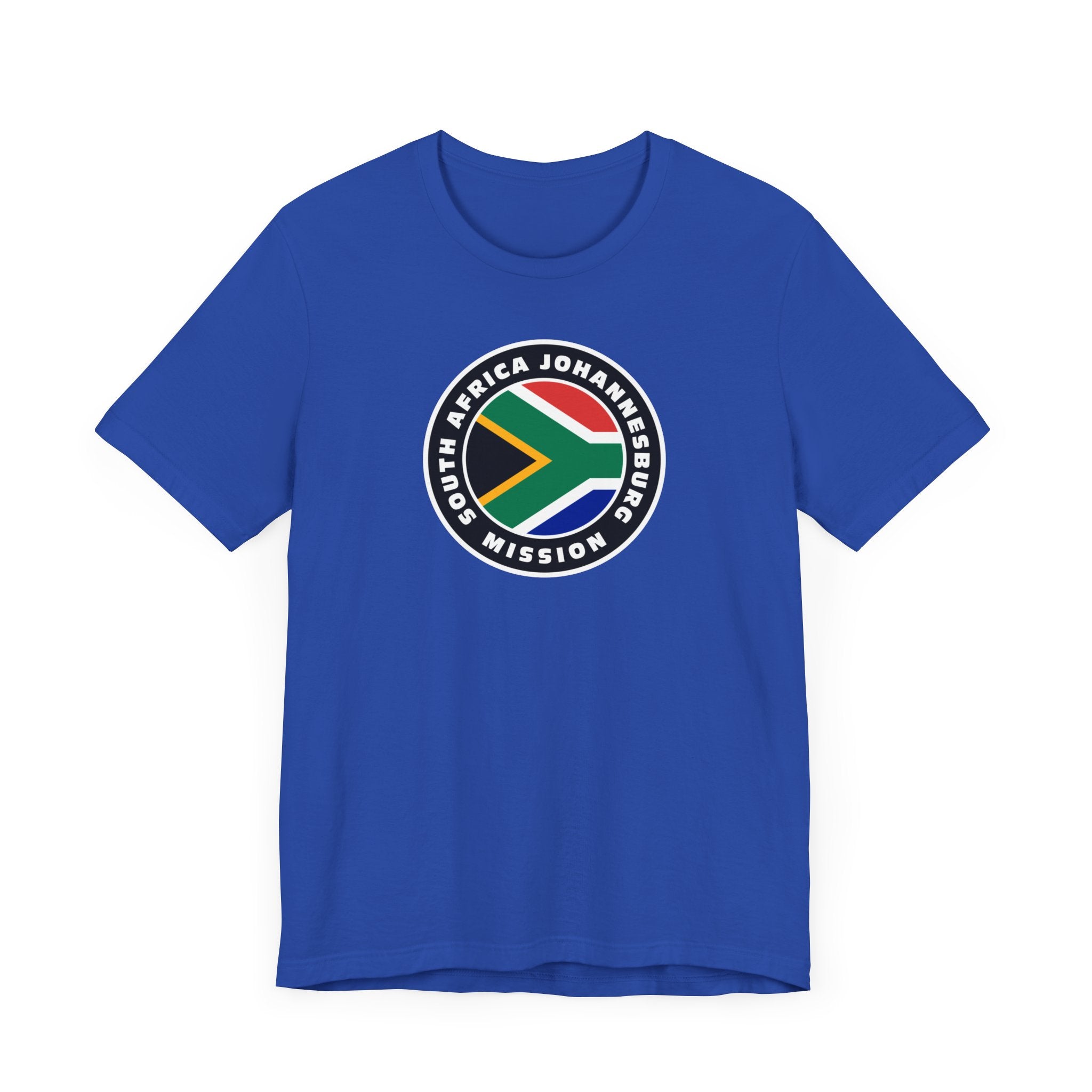 South Africa Johannesburg Mission Flag Logo (Black Border) T-shirt - Latter-Day Saint LDS Missionary Gift - Book of Mormon