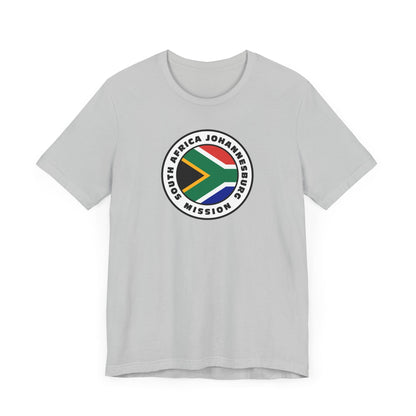 South Africa Johannesburg Mission Flag Logo (White Border) T-shirt - Latter-Day Saint LDS Missionary Gift - Book of Mormon