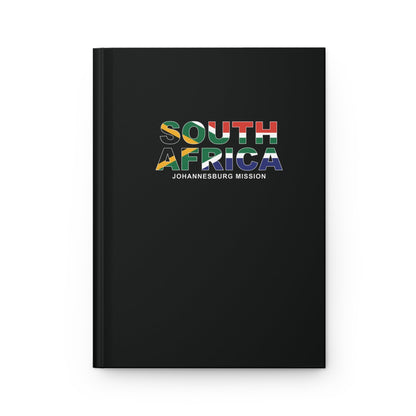 South Africa Johannesburg Mission Flag Title Black Hardcover Journal Matte - Latter-Day Saint LDS Missionary Gift - Book of Mormon