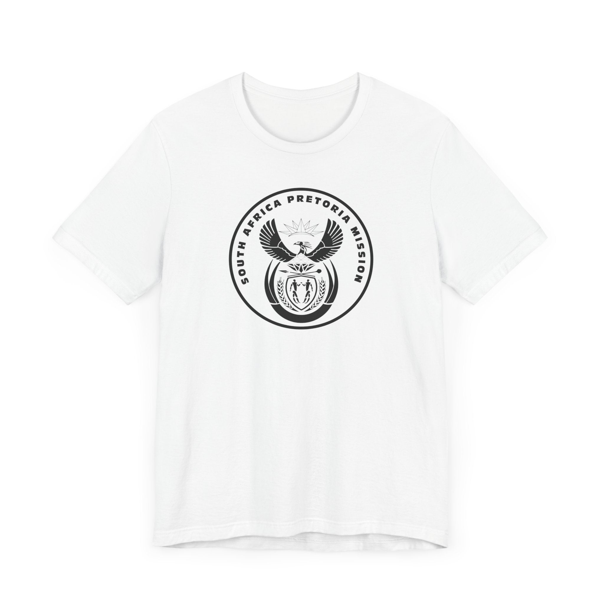 South Africa Pretoria Mission Circular Monochrome Logo T-Shirt - Latter-Day Saint LDS Missionary Gift - Book of Mormon