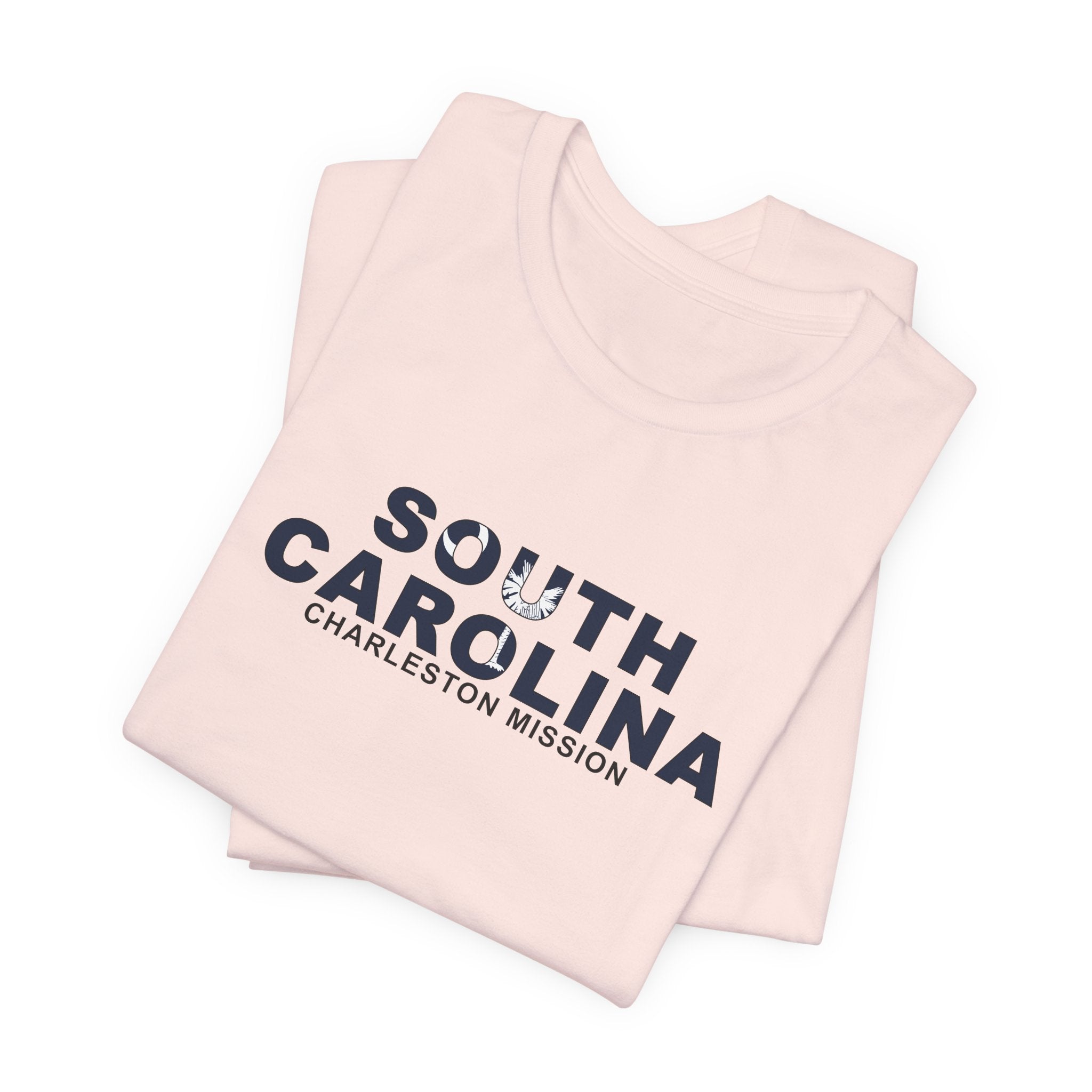 South Carolina Charleston Mission Flag Title T-shirt - Latter-Day Saint LDS Missionary Gift - Book of Mormon