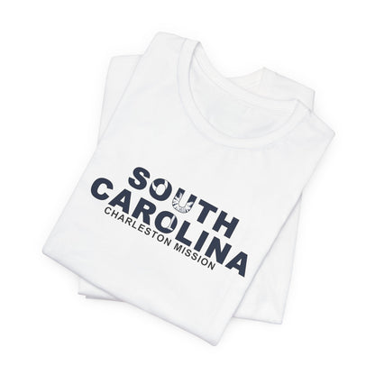 South Carolina Charleston Mission Flag Title T-shirt - Latter-Day Saint LDS Missionary Gift - Book of Mormon