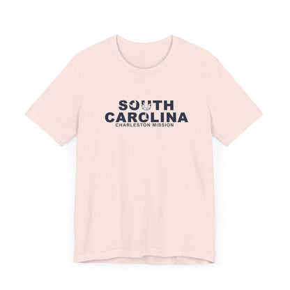 South Carolina Charleston Mission Flag Title T-shirt - Latter-Day Saint LDS Missionary Gift - Book of Mormon