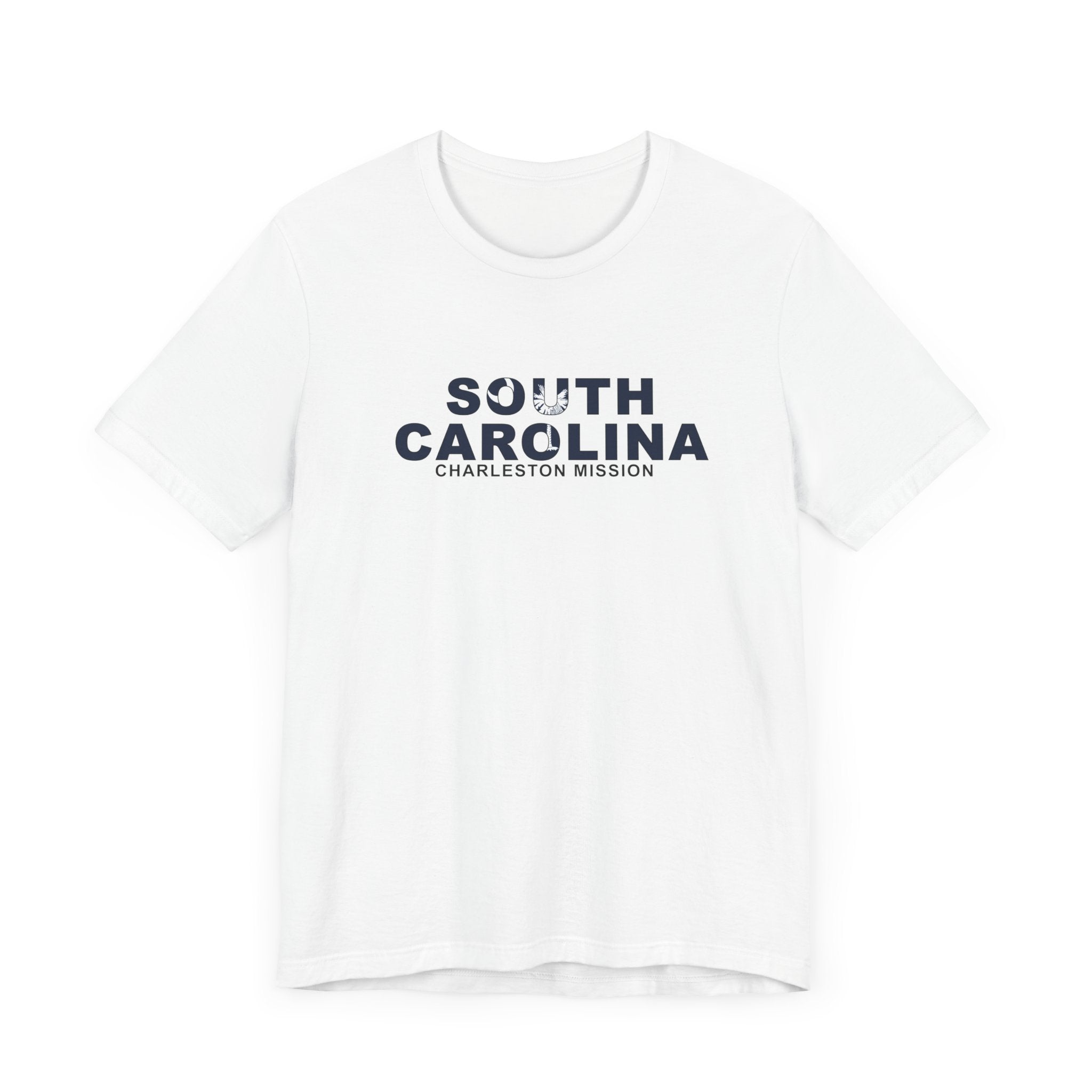 South Carolina Charleston Mission Flag Title T-shirt - Latter-Day Saint LDS Missionary Gift - Book of Mormon