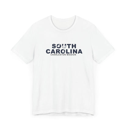 South Carolina Charleston Mission Flag Title T-shirt - Latter-Day Saint LDS Missionary Gift - Book of Mormon