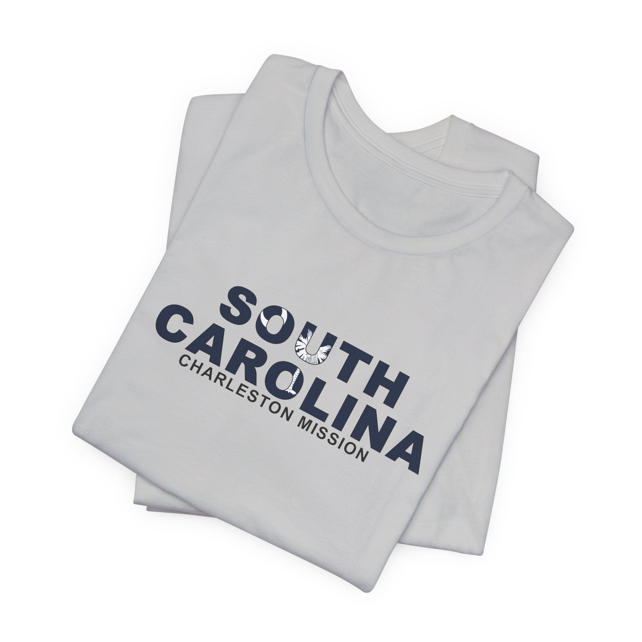 South Carolina Charleston Mission Flag Title T-shirt - Latter-Day Saint LDS Missionary Gift - Book of Mormon