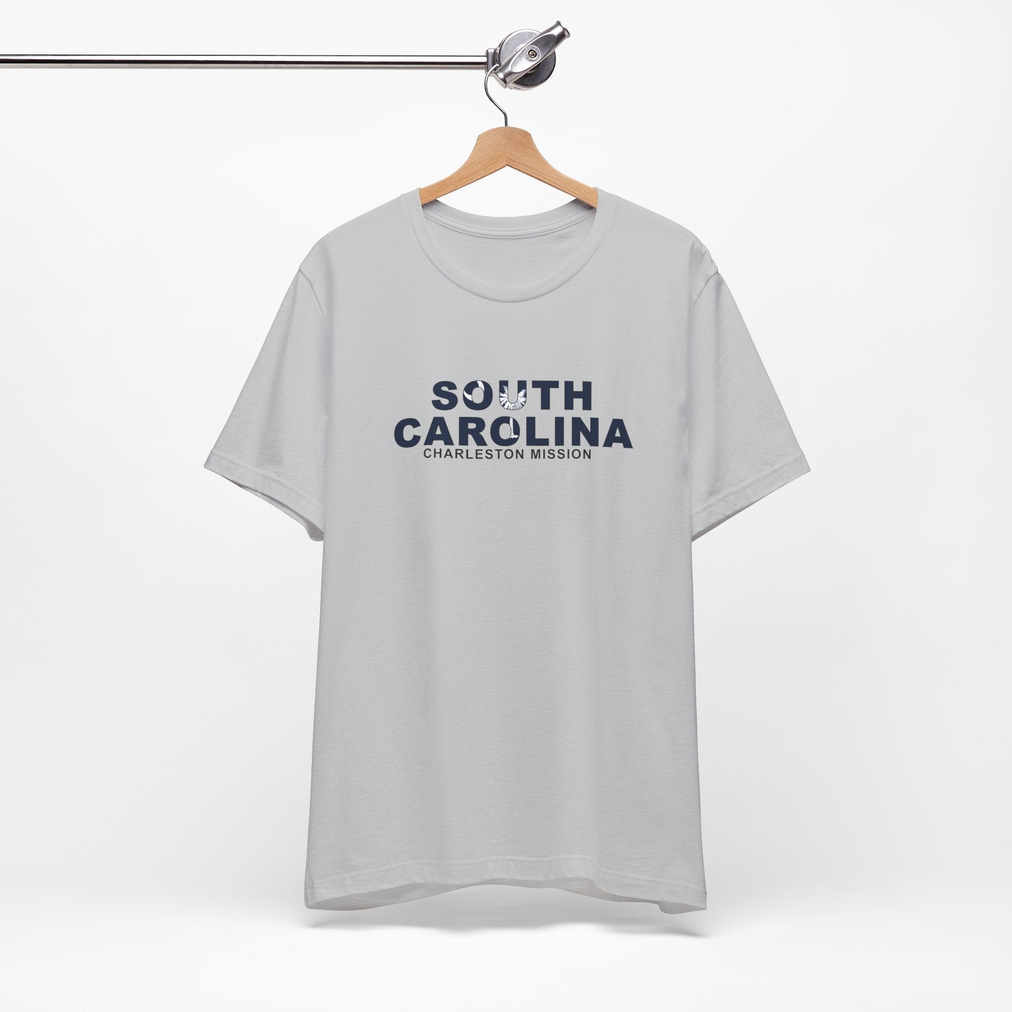 South Carolina Charleston Mission Flag Title T-shirt - Latter-Day Saint LDS Missionary Gift - Book of Mormon