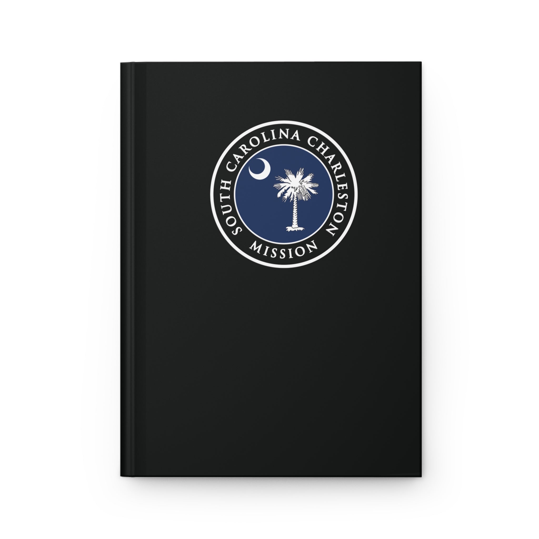 South Carolina Charleston Mission Logo Design Black Hardcover Journal Matte - Latter-Day Saint LDS Missionary Gift - Book of Mormon