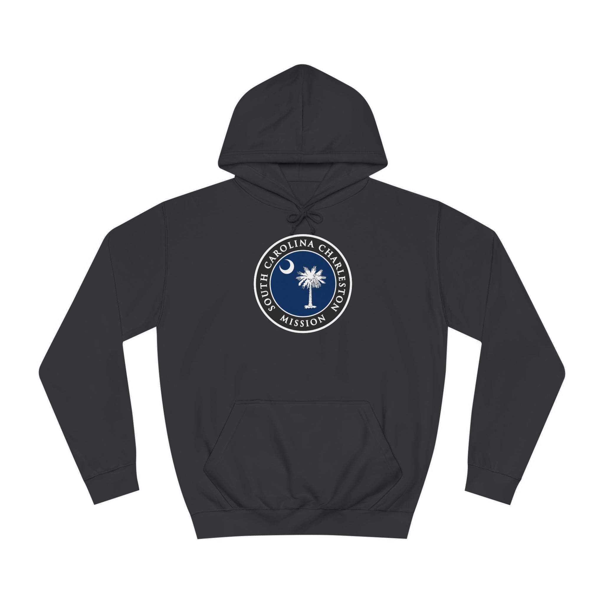 South Carolina Charleston Mission State Flag Logo (Black Border) College Hoodie