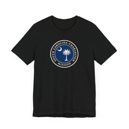 South Carolina Charleston Mission State Flag Logo (Black Border) T-shirt - Latter-Day Saint LDS Missionary Gift - Book of Mormon