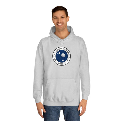 South Carolina Charleston Mission State Flag Logo (White Border) College Hoodie