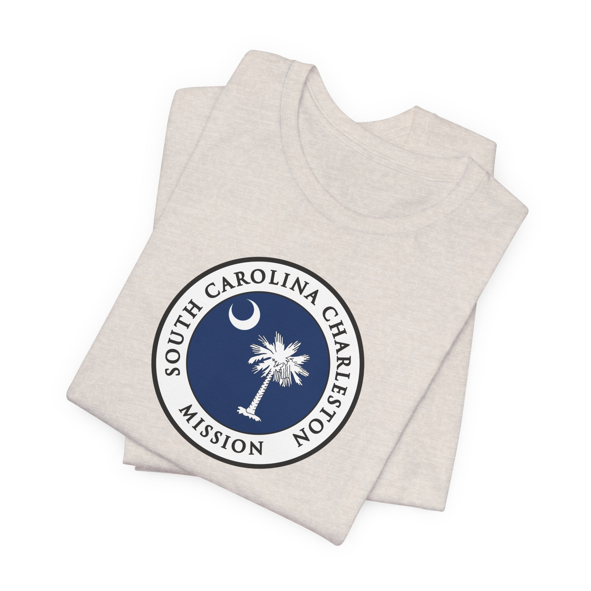 South Carolina Charleston Mission State Flag Logo (White Border) T-shirt - Latter-Day Saint LDS Missionary Gift - Book of Mormon