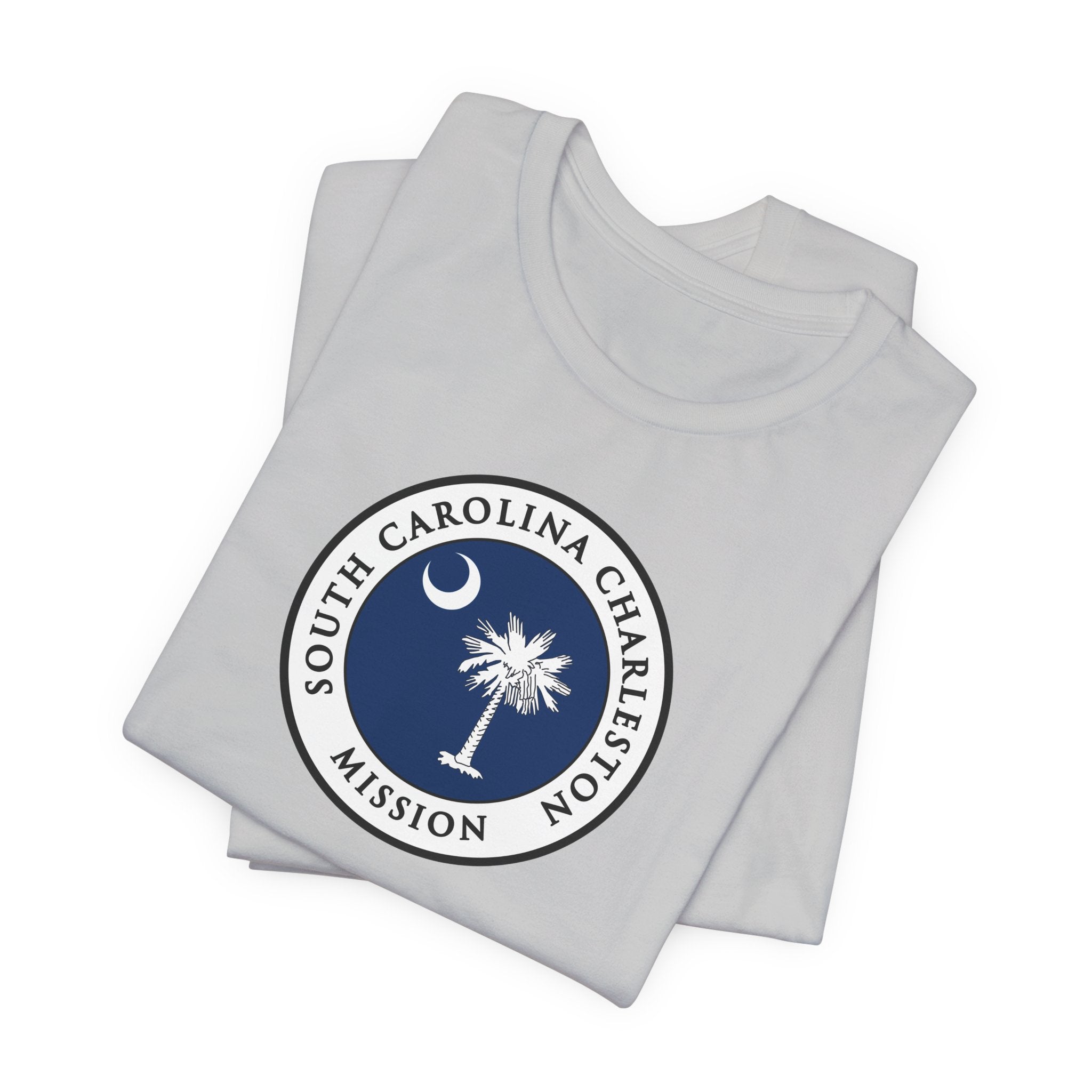 South Carolina Charleston Mission State Flag Logo (White Border) T-shirt - Latter-Day Saint LDS Missionary Gift - Book of Mormon