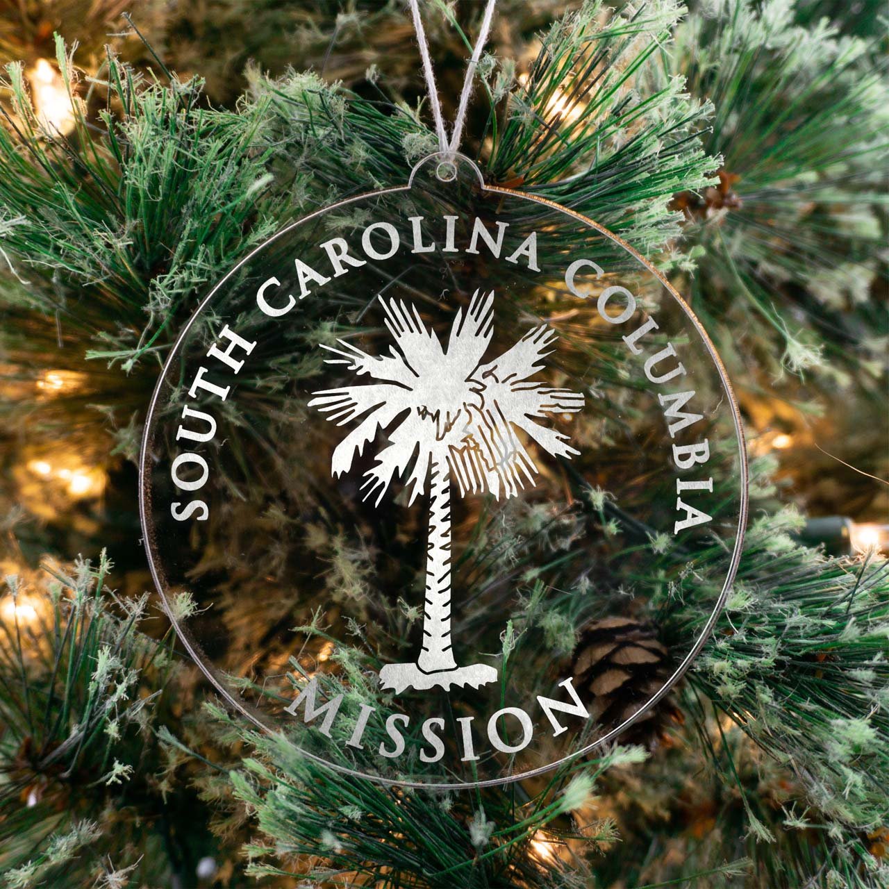 South Carolina Columbia Mission Christmas Ornament - Latter-Day Saint LDS Missionary Gift - Book of Mormon