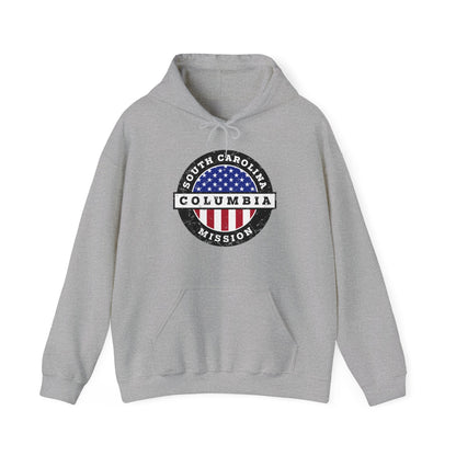 South Carolina Columbia Mission Circular USA Flag Hoodie - Latter-Day Saint LDS Missionary Gift - Book of Mormon