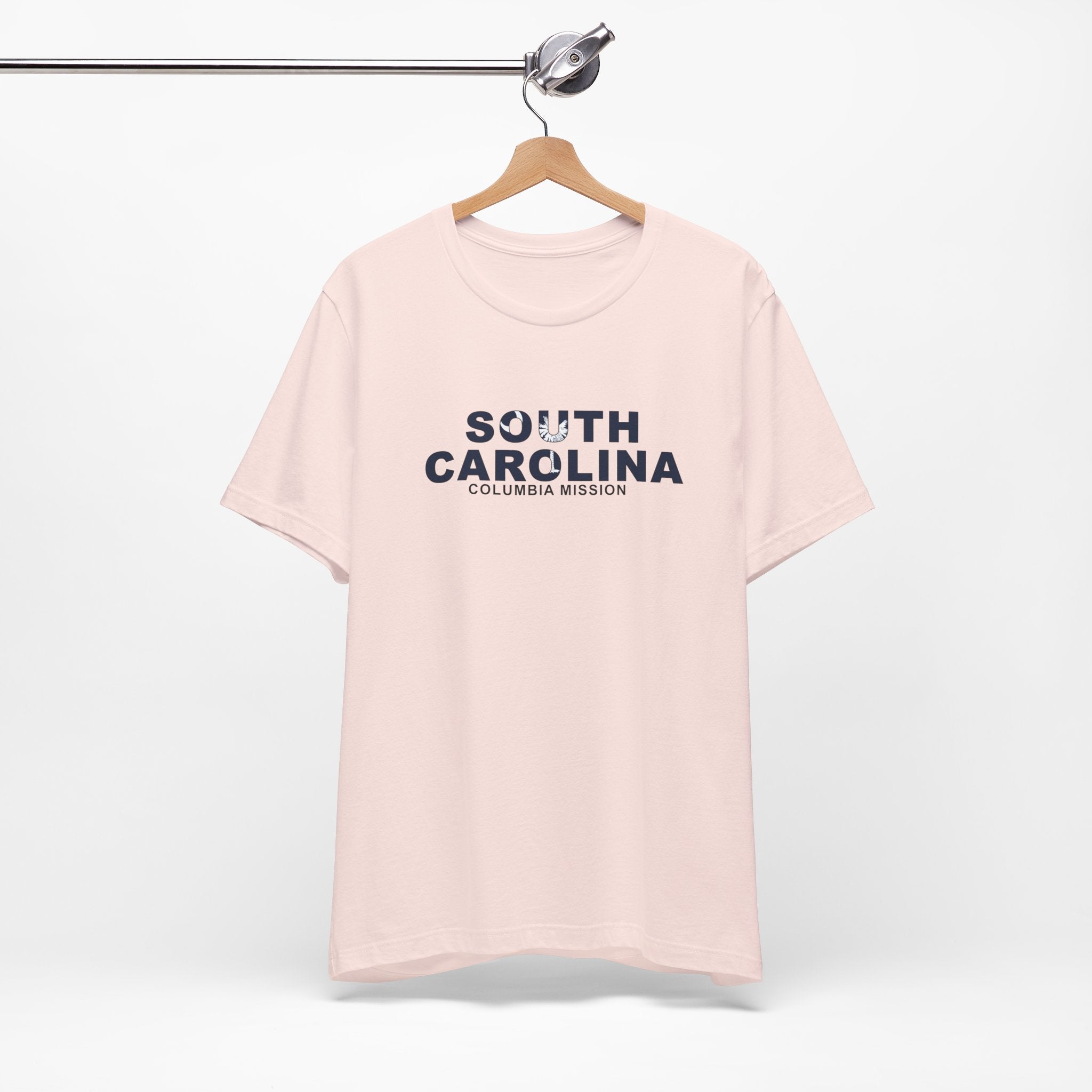 South Carolina Columbia Mission Flag Title T-shirt - Latter-Day Saint LDS Missionary Gift - Book of Mormon