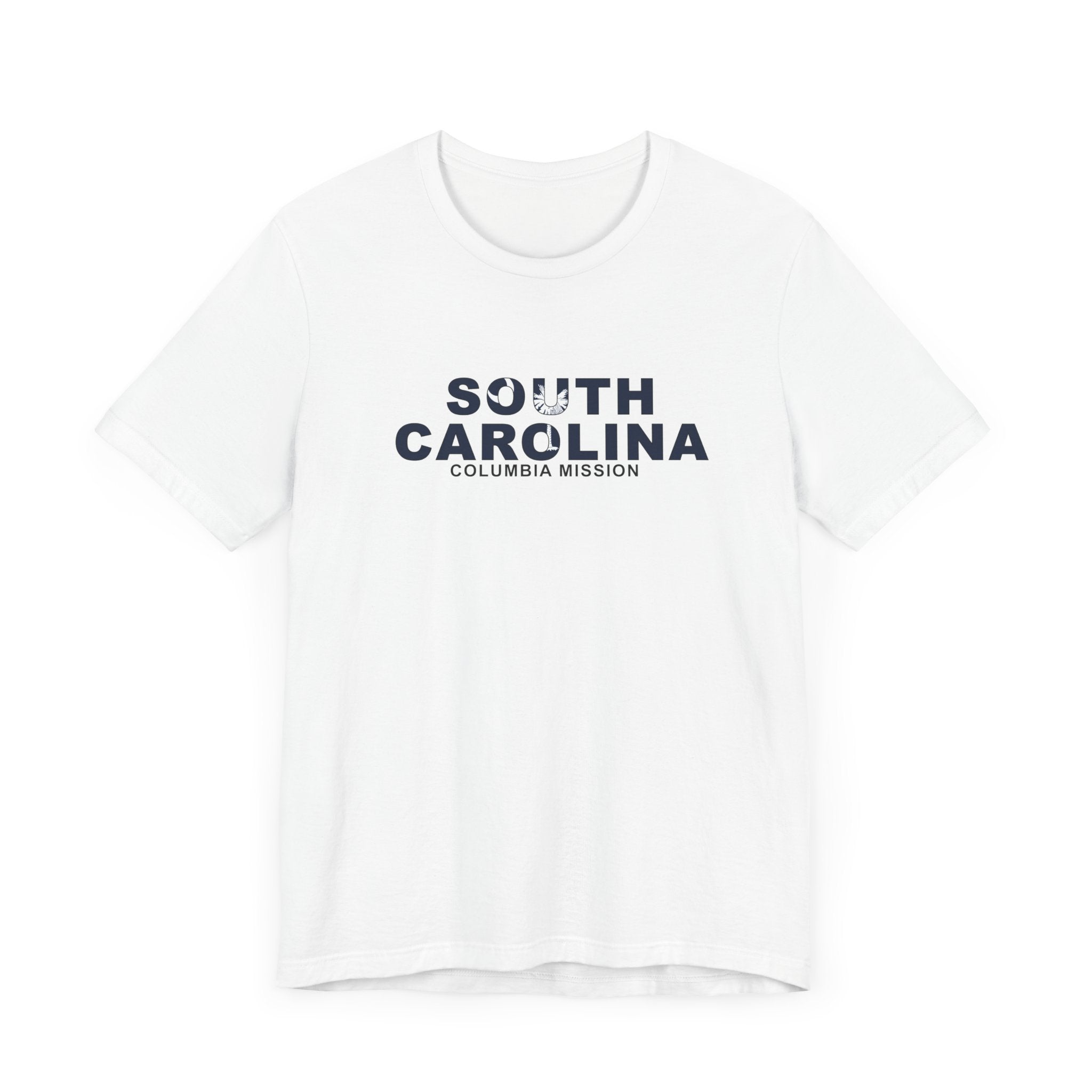 South Carolina Columbia Mission Flag Title T-shirt - Latter-Day Saint LDS Missionary Gift - Book of Mormon