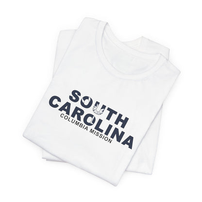 South Carolina Columbia Mission Flag Title T-shirt - Latter-Day Saint LDS Missionary Gift - Book of Mormon