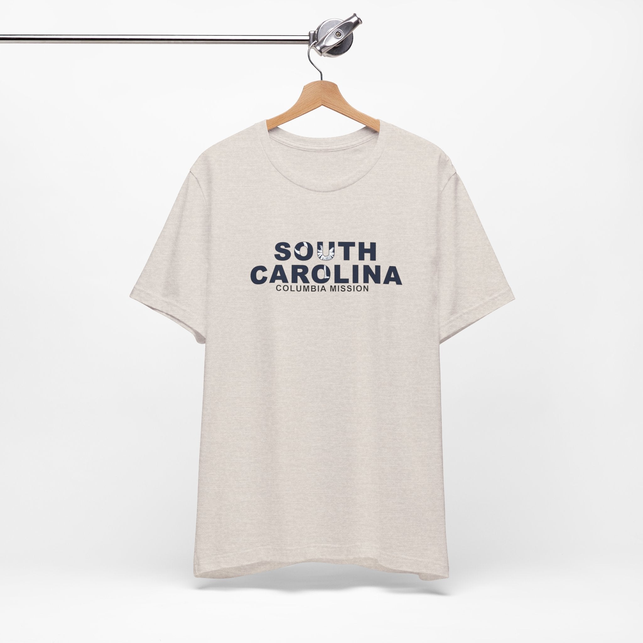 South Carolina Columbia Mission Flag Title T-shirt - Latter-Day Saint LDS Missionary Gift - Book of Mormon