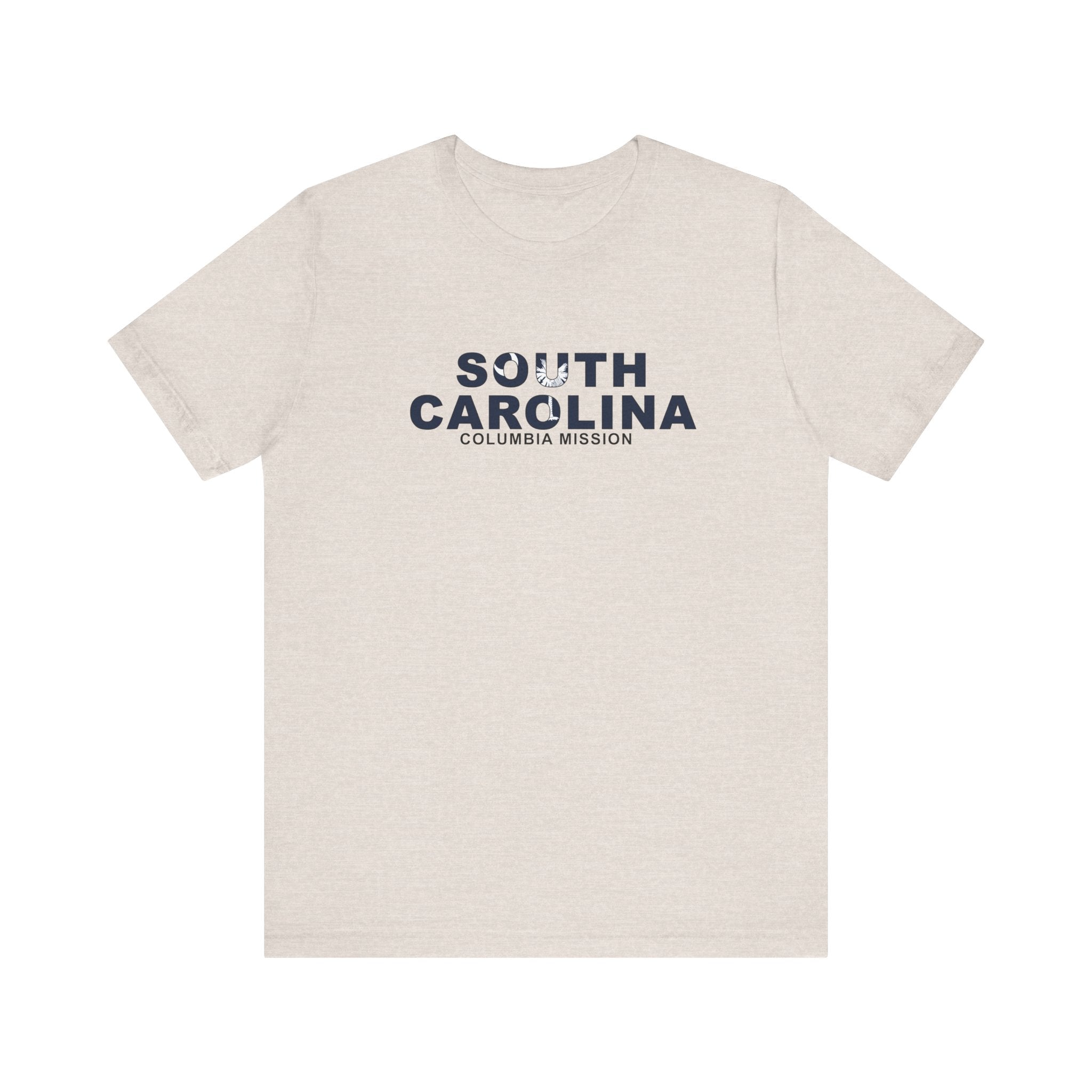 South Carolina Columbia Mission Flag Title T-shirt - Latter-Day Saint LDS Missionary Gift - Book of Mormon