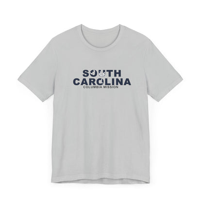 South Carolina Columbia Mission Flag Title T-shirt - Latter-Day Saint LDS Missionary Gift - Book of Mormon