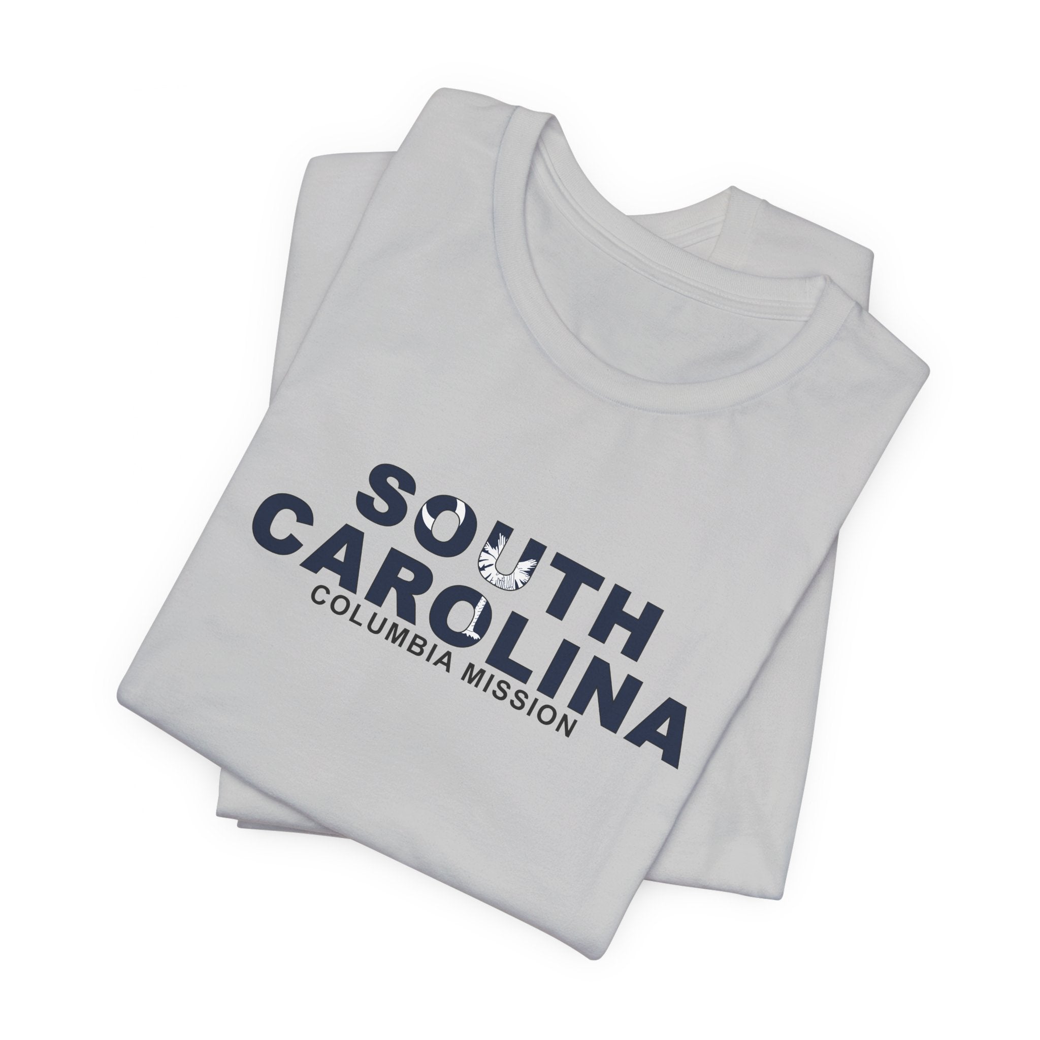 South Carolina Columbia Mission Flag Title T-shirt - Latter-Day Saint LDS Missionary Gift - Book of Mormon