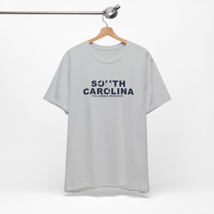 South Carolina Columbia Mission Flag Title T-shirt - Latter-Day Saint LDS Missionary Gift - Book of Mormon