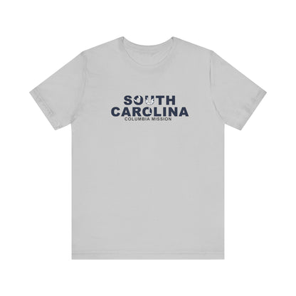 South Carolina Columbia Mission Flag Title T-shirt - Latter-Day Saint LDS Missionary Gift - Book of Mormon