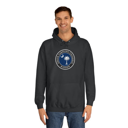 South Carolina Columbia Mission State Flag Logo (Black Border) College Hoodie