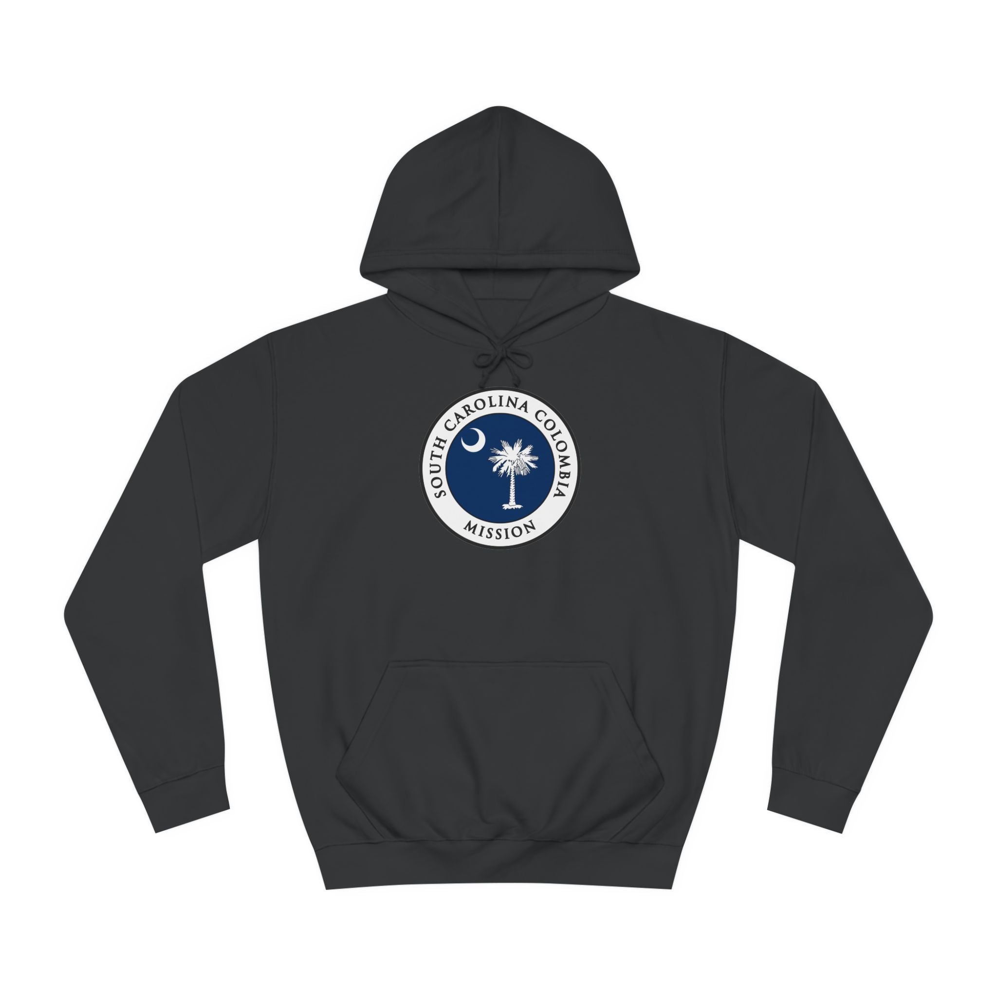 South Carolina Columbia Mission State Flag Logo (White Border) College Hoodie