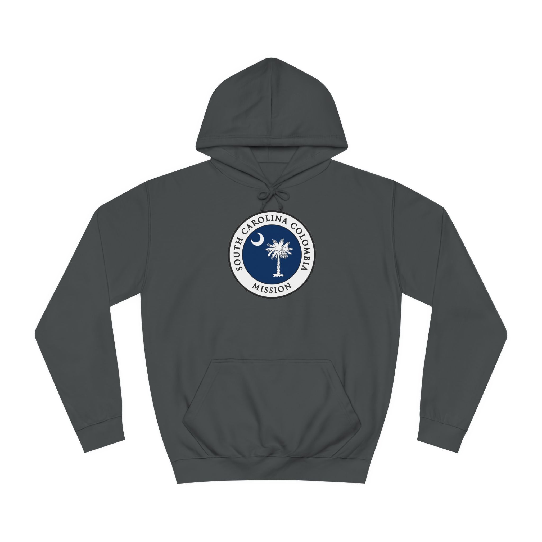 South Carolina Columbia Mission State Flag Logo (White Border) College Hoodie