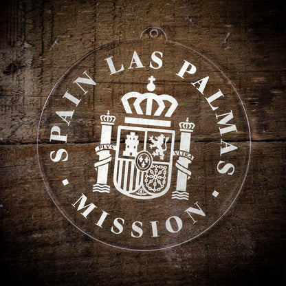Spain Las Palmas Mission Christmas Ornament - Latter-Day Saint LDS Missionary Gift - Book of Mormon