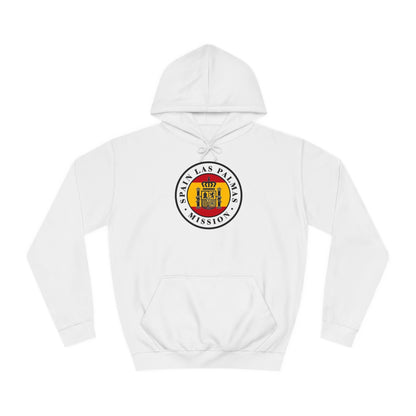 Spain Las Palmas Mission Flag Logo (White Border) College Hoodie - Latter-Day Saint LDS Missionary Gift - Book of Mormon