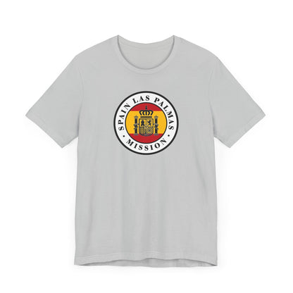 Spain Las Palmas Mission Flag Logo (White Border) T-shirt - Latter-Day Saint LDS Missionary Gift - Book of Mormon