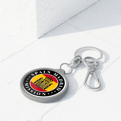 Spain Madrid Mission Circle Flag Key Tag - Mission Wishlist - LDS Missionary Gift Store