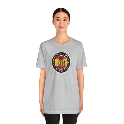 Spain Madrid Mission Flag Logo (Black Border) T-shirt - Latter-Day Saint LDS Missionary Gift - Book of Mormon