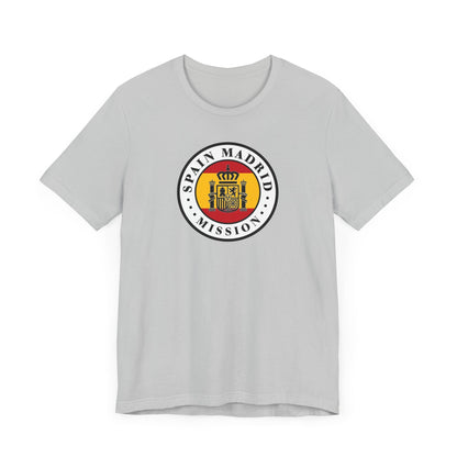 Spain Madrid Mission Flag Logo (White Border) T-shirt - Latter-Day Saint LDS Missionary Gift - Book of Mormon