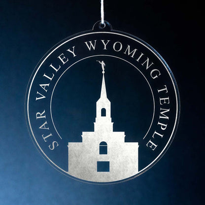 Star Valley Wyoming Temple Christmas Ornament - Latter-Day Saint LDS Missionary Gift - Book of Mormon