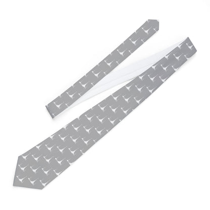 Stockholm Sweden Temple Patterned Neck Tie for Elders (Grey) - Mission Wishlist - LDS Missionary Gift Store