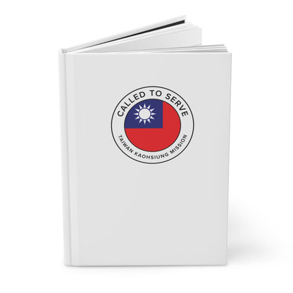 Taiwan Kaohsiung Mission Circle Flag Called to Serve White Hardcover Journal Matte - Latter-Day Saint LDS Missionary Gift - Book of Mormon