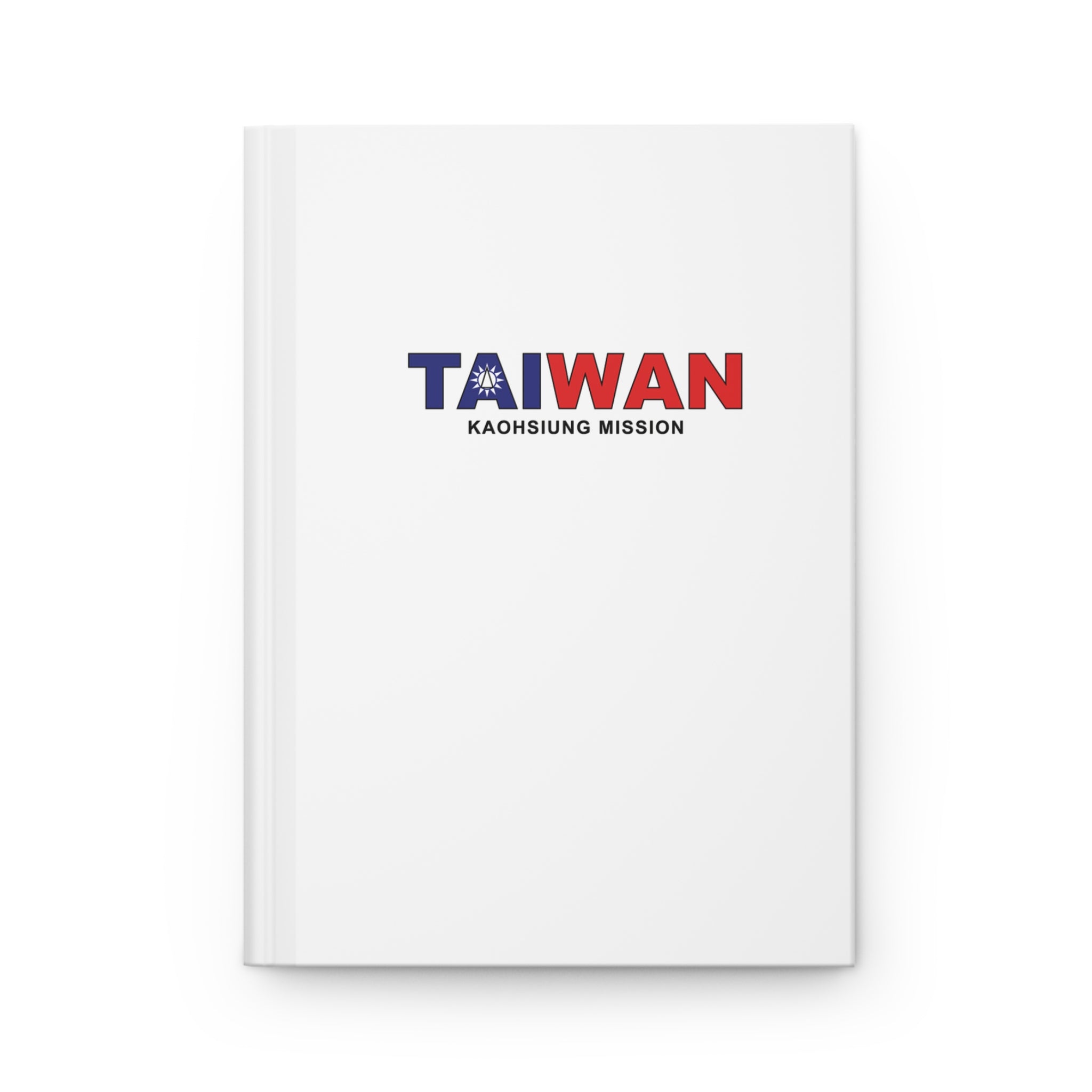 Taiwan Kaohsiung Mission Flag Title White Hardcover Journal Matte - Latter-Day Saint LDS Missionary Gift - Book of Mormon