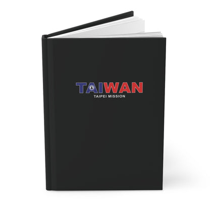 Taiwan Taipei Mission Flag Title Black Hardcover Journal Matte - Latter-Day Saint LDS Missionary Gift - Book of Mormon