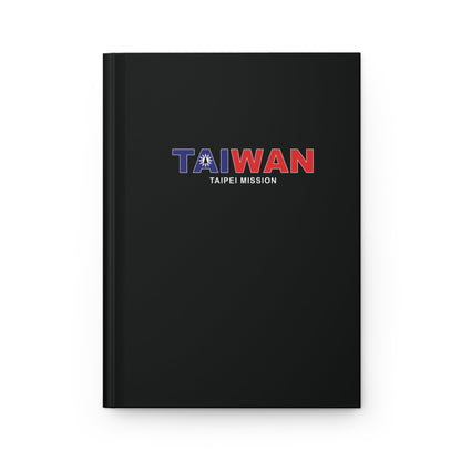 Taiwan Taipei Mission Flag Title Black Hardcover Journal Matte - Latter-Day Saint LDS Missionary Gift - Book of Mormon